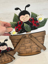 Load image into Gallery viewer, Ladybug For The Flower Basket Interchangeable File SVG, TINY, Daisy, Floral, Flowers, Spring Tiered Tray, Glowforge, LuckyHeartDesignsCo
