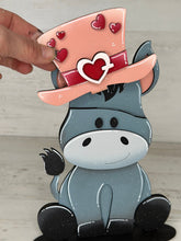Load image into Gallery viewer, Donkey Animal Hats Interchangeable MINI File SVG, Seasonal Leaning sign, Christmas, Holiday, Pet, Tiered Tray Glowforge, LuckyHeartDesignsCo
