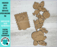 Load image into Gallery viewer, Halloween Candy for the Birdhouse Interchangeable File SVG, Glowforge, Fall, Seasonal, Holiday Shapes, LuckyHeartDesignsCo