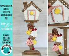 Load image into Gallery viewer, Summer Icecream for the Birdhouse Interchangeable File SVG, Ice Cream, Glowforge, Summer, Popsicle, Seasonal, Holiday, LuckyHeartDesignsCo