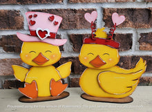 Load image into Gallery viewer, Duck Animal Hats Interchangeable MINI File SVG, Seasonal Leaning sign, Holiday, Pet, Farm Tiered Tray Glowforge, LuckyHeartDesignsCo