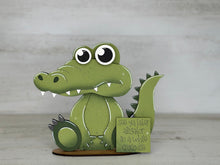 Load image into Gallery viewer, Alligator Crocodile Animal Hats Interchangeable MINI File SVG, Seasonal Leaning, Christmas, Holiday, Tiered Glowforge, LuckyHeartDesignsCo