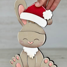 Load image into Gallery viewer, Bunny Rabbit Animal Hats Interchangeable MINI File SVG, Seasonal Leaning sign, Christmas, Holiday Tiered Tray Glowforge, LuckyHeartDesignsCo