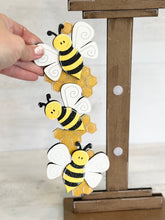 Load image into Gallery viewer, Bees for the Birdhouse Interchangeable File SVG, Glowforge, Fall, Seasonal, Holiday Shapes, Spring, Bird house, LuckyHeartDesignsCo