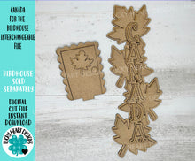 Load image into Gallery viewer, Canada for the Birdhouse Interchangeable File SVG, Glowforge, Maple Leaf Seasonal, Holiday Shapes, LuckyHeartDesignsCo