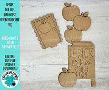 Load image into Gallery viewer, Apples for the Birdhouse Interchangeable File SVG, Glowforge, Spring, Fall, Flower, Seasonal, Holiday Shapes, Floral, LuckyHeartDesignsCo