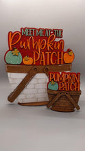 Load image into Gallery viewer, Pumpkin Patch For The Flower Basket Interchangeable File SVG, TINY Fall Farm Tiered Tray, Glowforge, LuckyHeartDesignsCo
