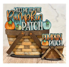 Load image into Gallery viewer, Pumpkin Patch For The Flower Basket Interchangeable File SVG, TINY Fall Farm Tiered Tray, Glowforge, LuckyHeartDesignsCo