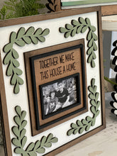 Load image into Gallery viewer, Leafy Frames For The Interchangeable Leaning Signs Inserts File SVG, Glowforge, LuckyHeartDesignsCo