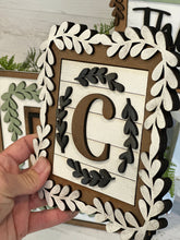 Load image into Gallery viewer, Leafy Frames For The Interchangeable Leaning Signs Inserts File SVG, Glowforge, LuckyHeartDesignsCo