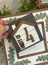 Load image into Gallery viewer, Leafy Frames For The Interchangeable Leaning Signs Inserts File SVG, Glowforge, LuckyHeartDesignsCo