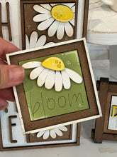 Load image into Gallery viewer, MINI Frames Backers Interchangeable Leaning Sign File SVG, Tiered Tray Glowforge, LuckyHeartDesignsCo