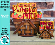 Load image into Gallery viewer, Pumpkin Patch For The Flower Basket Interchangeable File SVG, TINY Fall Farm Tiered Tray, Glowforge, LuckyHeartDesignsCo