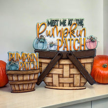 Load image into Gallery viewer, Pumpkin Patch For The Flower Basket Interchangeable File SVG, TINY Fall Farm Tiered Tray, Glowforge, LuckyHeartDesignsCo
