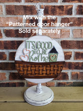Load image into Gallery viewer, It's Good To Be Home For The Flower Basket Interchangeable File SVG TINY Realtor Gift Housewarming Tiered Tray Glowforge LuckyHeartDesignsCo