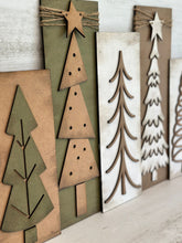 Load image into Gallery viewer, Farmhouse Christmas Tree Sign File SVG, Glowforge, Holiday, Christmas, Rustic, LuckyHeartDesignsCO