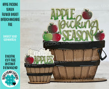 Load image into Gallery viewer, Apple Picking Season For The Flower Basket Interchangeable File SVG, TINY, Fall Tiered Tray, Glowforge, LuckyHeartDesignsCo