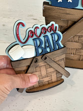 Load image into Gallery viewer, Hot Cocoa Weather For The Flower Basket Interchangeable File SVG, TINY, Chocolate, Marshmallow, Winter, Glowforge, LuckyHeartDesignsCo