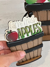 Load image into Gallery viewer, Apple Picking Season For The Flower Basket Interchangeable File SVG, TINY, Fall Tiered Tray, Glowforge, LuckyHeartDesignsCo