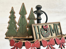 Load image into Gallery viewer, Farmhouse Christmas Tree Car Quick and Easy Tiered Tray File SVG, Holiday Truck Tier Tray Glowforge, LuckyHeartDesignsCo