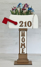 Load image into Gallery viewer, Mailbox Seasonal Sign Set Flower Basket Interchangeable File SVG, Glowforge, Seasonal, Holiday Shapes, Spring, LuckyHeartDesignsCo