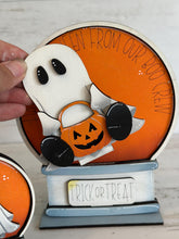 Load image into Gallery viewer, Ghosts Halloween Snow Globe Interchangeable File SVG, TINY Glowforge, Pumpkin Fall, Trick Or Treat, Tiered Tray LuckyHeartDesignsCo