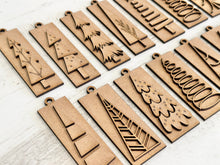 Load image into Gallery viewer, Farmhouse Christmas Tree Rectangle Ornament File SVG, Holiday Glowforge, LuckyHeartDesignsCo