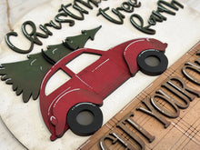Load image into Gallery viewer, Tree Car Christmas Sign File SVG, Holiday Glowforge, Farmhouse, Truck, Rustic, Door Hanger, LuckyHeartDesignsCo