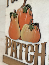 Load image into Gallery viewer, Our Pumpkin Patch Wall Sign File SVG, Glowforge, Farmhouse, Fall, Gourd, LuckyheartDesignsCo
