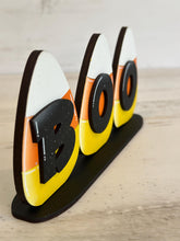 Load image into Gallery viewer, Standing Boo Candy Corn Halloween File SVG, Pumpkin, Witch, Trick or Treat, Tiered Tray Glowforge, LuckyHeartDesignsCo