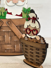 Load image into Gallery viewer, Santa Mrs Claus For The Flower Basket Interchangeable File SVG, Christmas, TINY Holiday, Tiered Tray, Glowforge, LuckyHeartDesignsCo