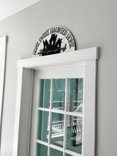 Load image into Gallery viewer, Haunted House Over Door Sign File, Glowforge Home Sweet Halloween, Door Hanger, LuckyHeartDesignsCo