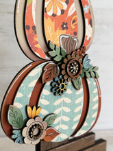Load image into Gallery viewer, Chunky Floral Pumpkins for the Birdhouse Interchangeable File SVG, Glowforge, Fall Flower Seasonal, Holiday, Bird house, LuckyHeartDesignsCo