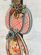 Load image into Gallery viewer, Chunky Floral Pumpkins for the Birdhouse Interchangeable File SVG, Glowforge, Fall Flower Seasonal, Holiday, Bird house, LuckyHeartDesignsCo