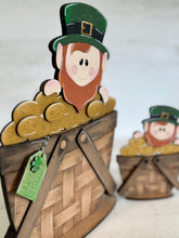 Load image into Gallery viewer, Lucky Leprechaun Coins For The Flower Basket Interchangeable File SVG TINY St. Patrick's Day, Horseshoe Clover Glowforge LuckyHeartDesignsCo