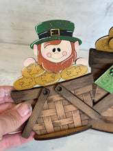 Load image into Gallery viewer, Lucky Leprechaun Coins For The Flower Basket Interchangeable File SVG TINY St. Patrick's Day, Horseshoe Clover Glowforge LuckyHeartDesignsCo