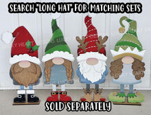 Load image into Gallery viewer, Long Hat Porch Gnome Christmas Interchangeable File SVG, ADD ON, Holiday, Seasonal, Halloween, Fall, Glowforge, LuckyHeartDesignsCo