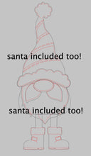 Load image into Gallery viewer, Vertical Porch Gnome Christmas File SVG, Reindeer, Santa, Rudolph, Door Sign, Glowforge, LuckyHeartDesignsCo
