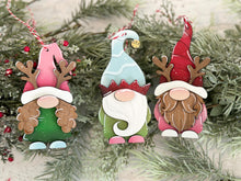 Load image into Gallery viewer, Hat Gnome Christmas Ornament File SVG, Holiday, Fun, Santa, Rudolph, Reindeer, Gnomie Glowforge, LuckyHeartDesignsCo