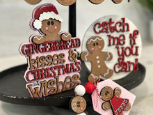 Load image into Gallery viewer, Gingerbread Man Quick and Easy Tiered Tray File SVG, Glowforge Christmas Tier Tray, LuckyHeartDesignsCo
