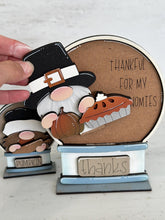 Load image into Gallery viewer, Gnome Thanksgiving Snow Globe Interchangeable File SVG, TINY Glowforge, Turkey, Pumpkin Pie, Pilgrim, LuckyHeartDesignsCo