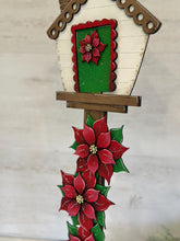 Load image into Gallery viewer, Poinsettia for the Birdhouse Interchangeable File SVG, Chrisstmas Tree Seasonal, Holiday Shapes, Glowforge, Laser, LuckyHeartDesignsCo