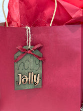 Load image into Gallery viewer, Christmas Phrase Stocking Tag File SVG, Santa, Ornament, Holiday Glowforge, LuckyHeartDesignsCo