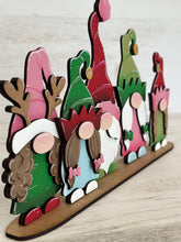 Load image into Gallery viewer, Christmas Family Gnome Standing File SVG, Glowforge, Grandparents, Personalize, LuckyHeartDesignsCo