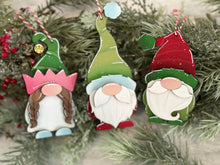 Load image into Gallery viewer, Hat Gnome Christmas Ornament File SVG, Holiday, Fun, Santa, Rudolph, Reindeer, Gnomie Glowforge, LuckyHeartDesignsCo