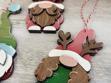 Load image into Gallery viewer, Hat Gnome Christmas Ornament File SVG, Holiday, Fun, Santa, Rudolph, Reindeer, Gnomie Glowforge, LuckyHeartDesignsCo