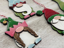 Load image into Gallery viewer, Hat Gnome Christmas Ornament File SVG, Holiday, Fun, Santa, Rudolph, Reindeer, Gnomie Glowforge, LuckyHeartDesignsCo