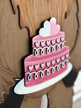 Load image into Gallery viewer, Porch Highland Valentines Day Interchangeable Hats File SVG, (hat only) Seasonal, Cow, Holiday Farm Snowman, Glowforge, LuckyHeartDesignsCo