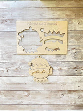 Load image into Gallery viewer, Elf Pop Out Christmas Ornament Craft File SVG, Gift, Build Your Own, Holiday, Christmas, Kids Craft, Glowforge, LuckyHeartDesignsCo