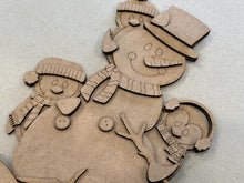 Load image into Gallery viewer, Penguin Winter Snowman Standing File SVG, Glowforge, Christmas, Tiered Tray LuckyHeartDesignsCo